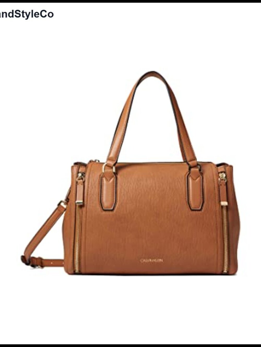 Vegan Leather Satchel Handbag Adjustable Crossbody Strap